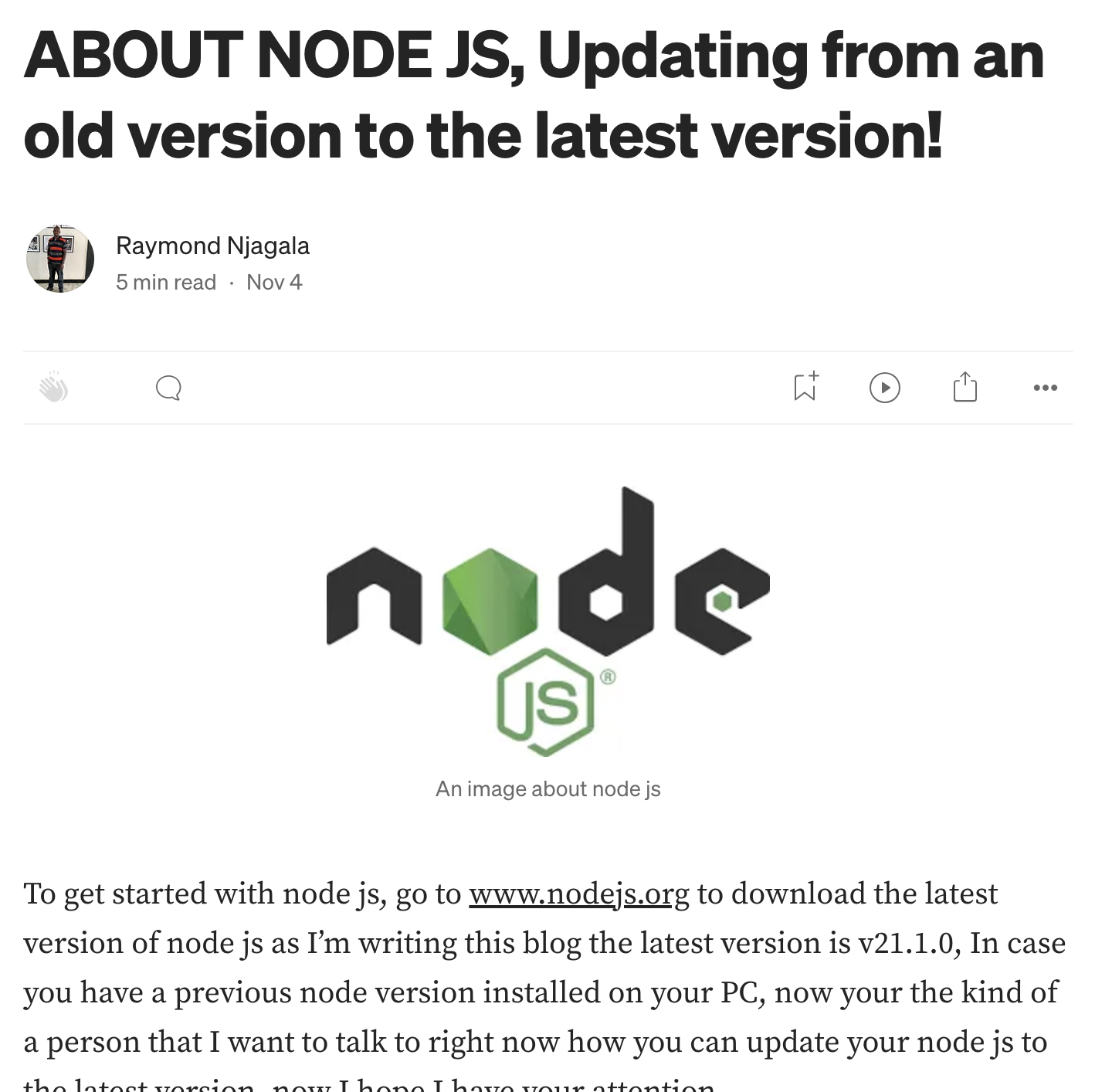 Node.js Blog Post